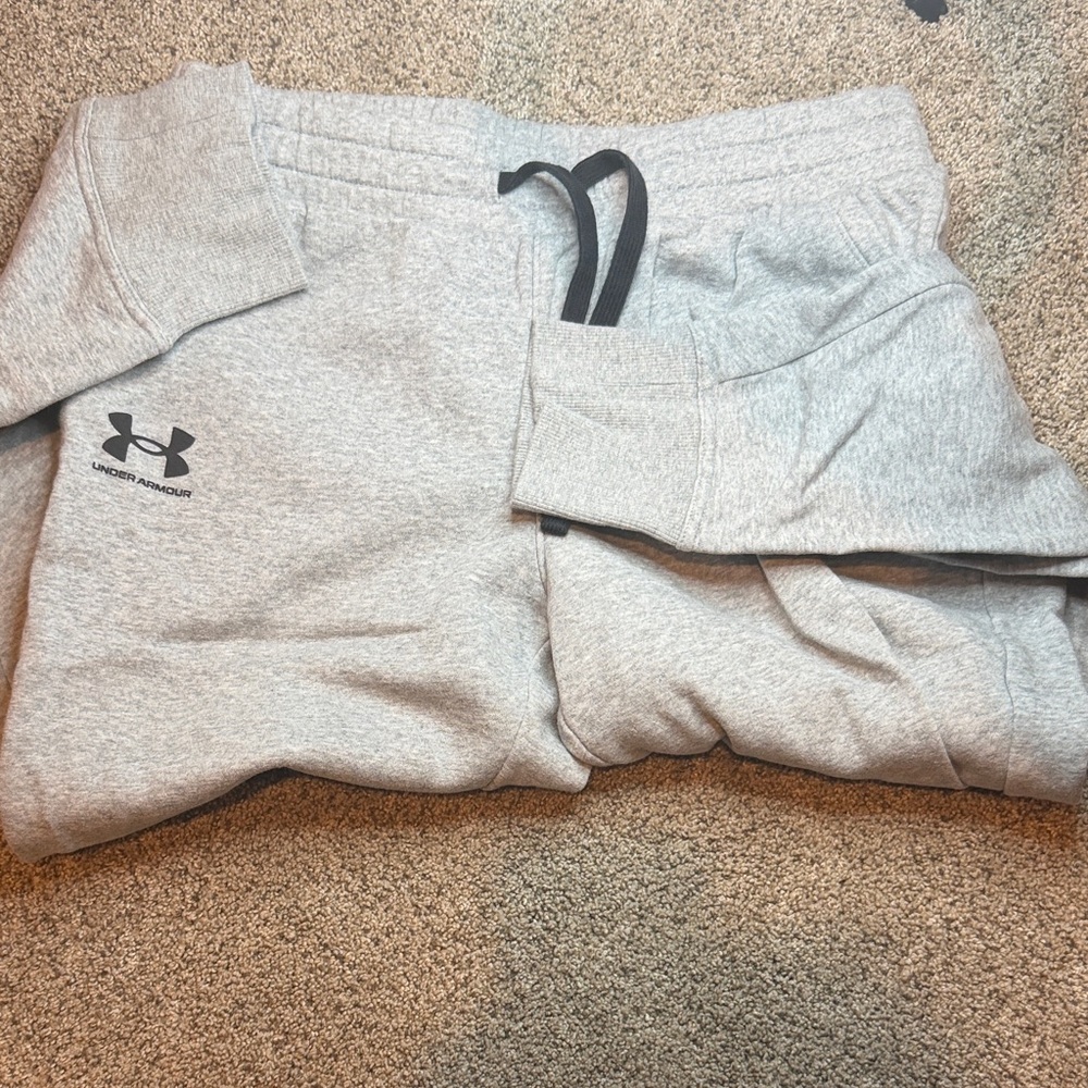 Under Armour Gray  Jogger Style Sweatpants